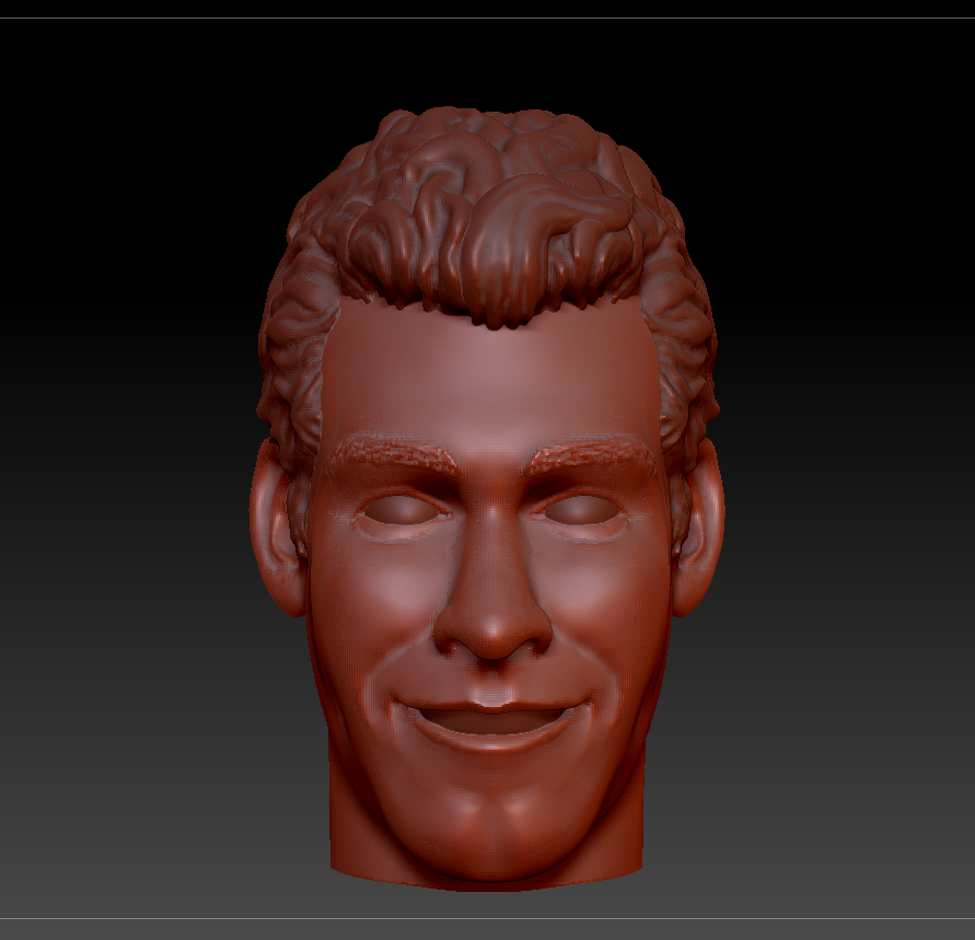 Sculpting the 3d head in zbrush